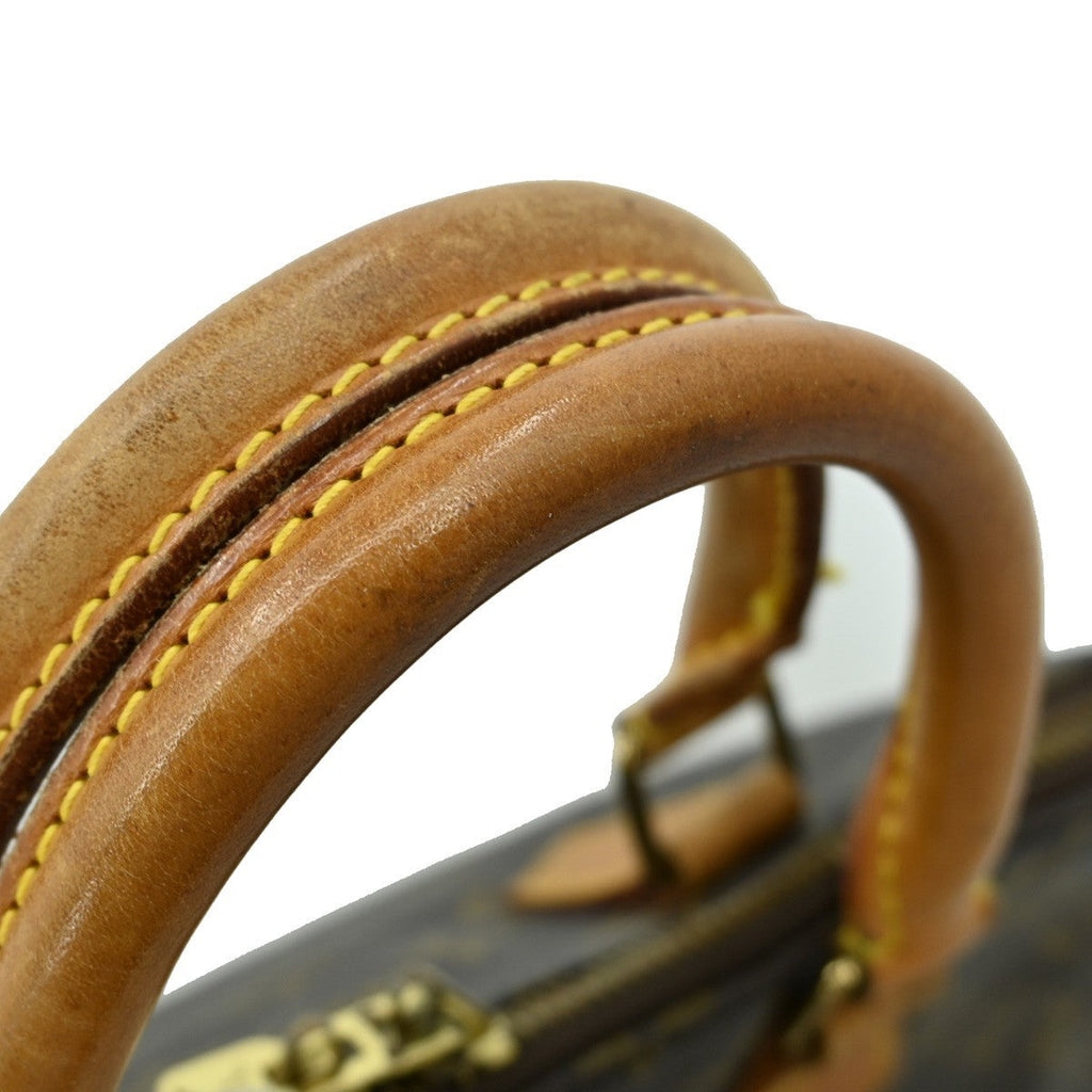 Louis Vuitton Alma Handbag Monogram Canvas Brown Canvas Handbag