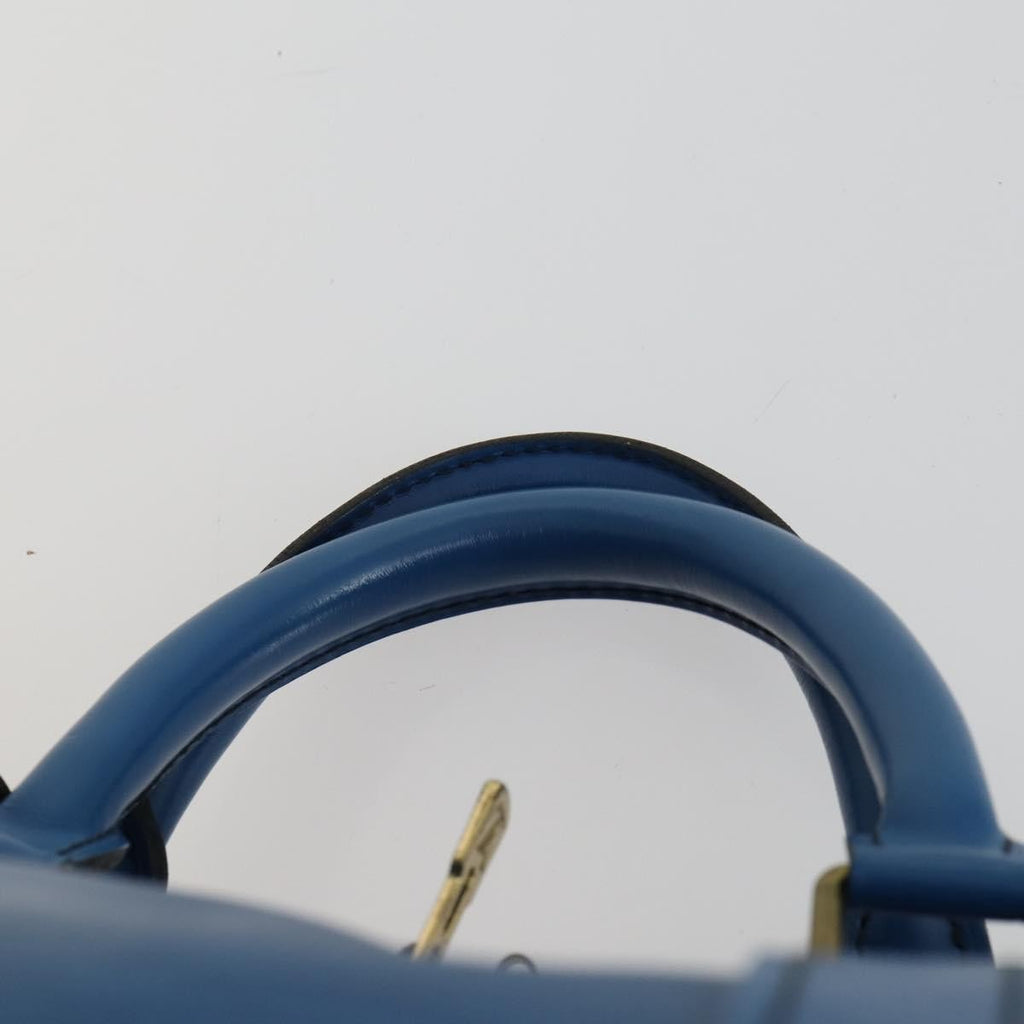 Louis Vuitton Keepall Bag Epi Leather Blue Leather Travel Bag