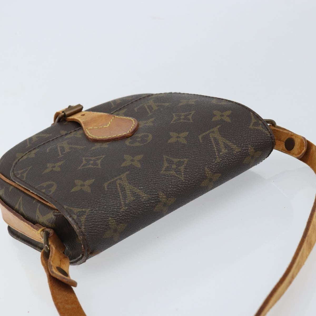 Louis Vuitton Cartouchiere Handbag Monogram Canvas Brown Canvas Shoulder Bag