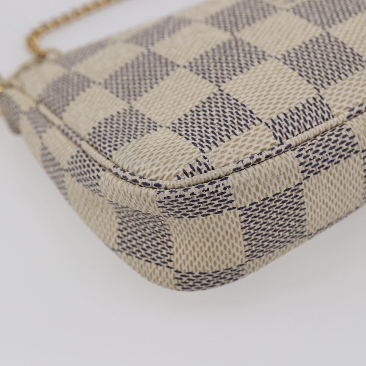 Louis Vuitton Pochette Accessoires Damier White Canvas Bag