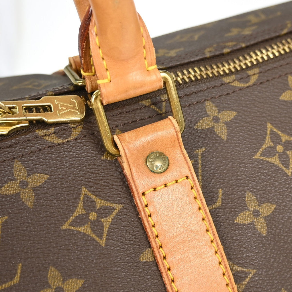 Louis Vuitton Keepall Bag Monogram Canvas Brown Canvas Travel Bag