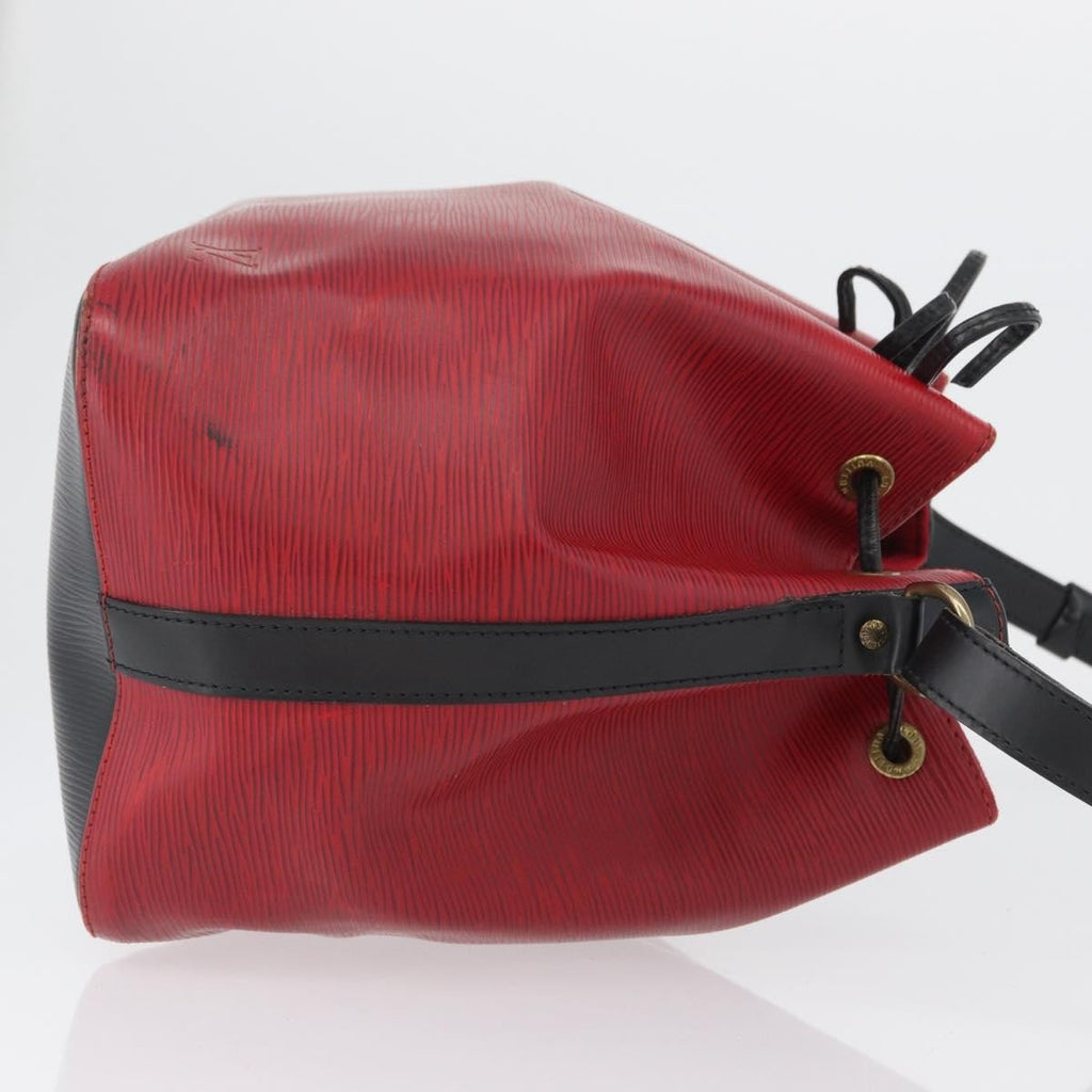 Louis Vuitton Petit Noe Handbag Epi Leather Red Leather Shoulder Bag