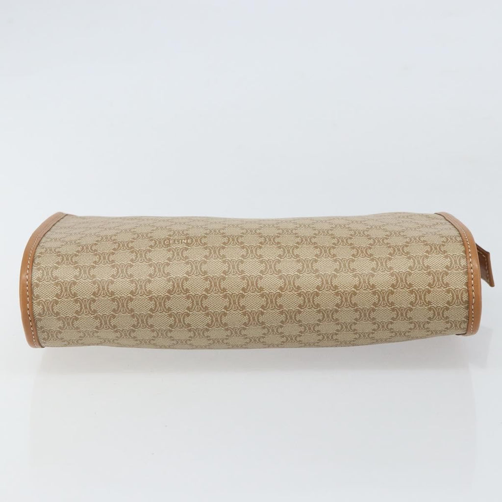 Celine Macadam Pochette Classic Beige Canvas Clutche & Pouche Bag