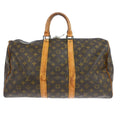 Louis Vuitton Keepall Bag Monogram Canvas Brown Canvas Travel Bag