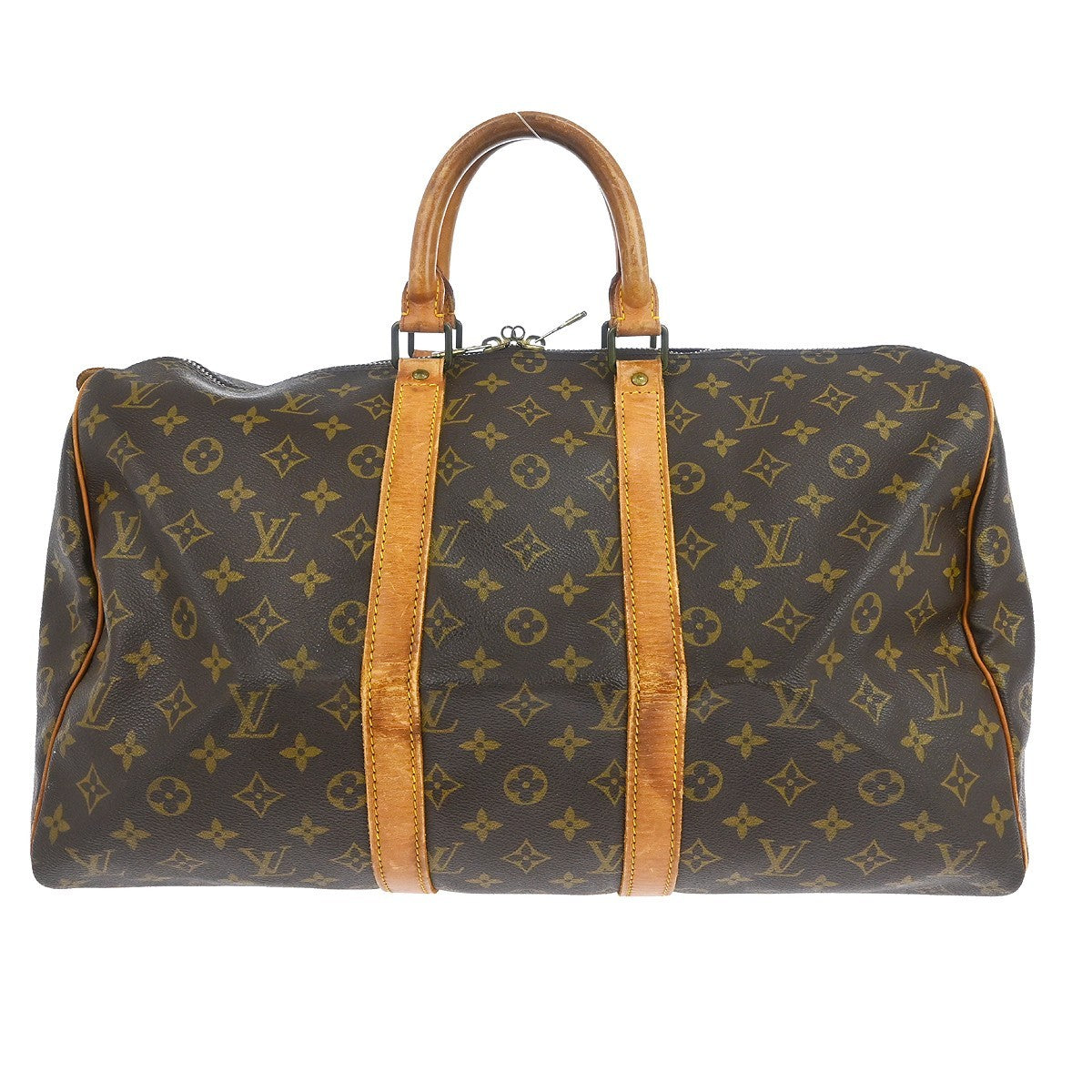Louis Vuitton Keepall Bag Monogram Canvas Brown Canvas Travel Bag