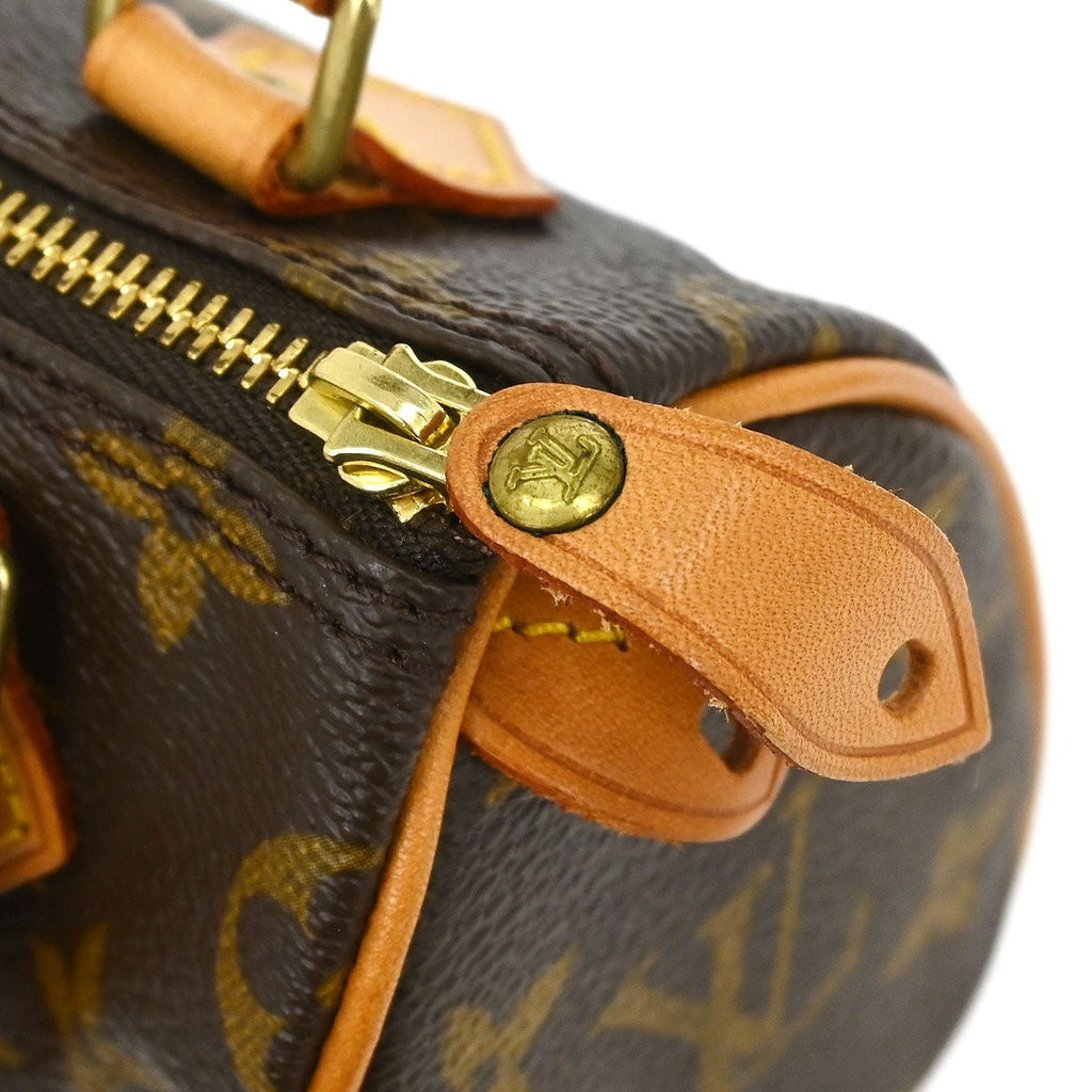 Louis Vuitton Speedy Mini Hl Handbag Monogram Canvas Brown Canvas Handbag