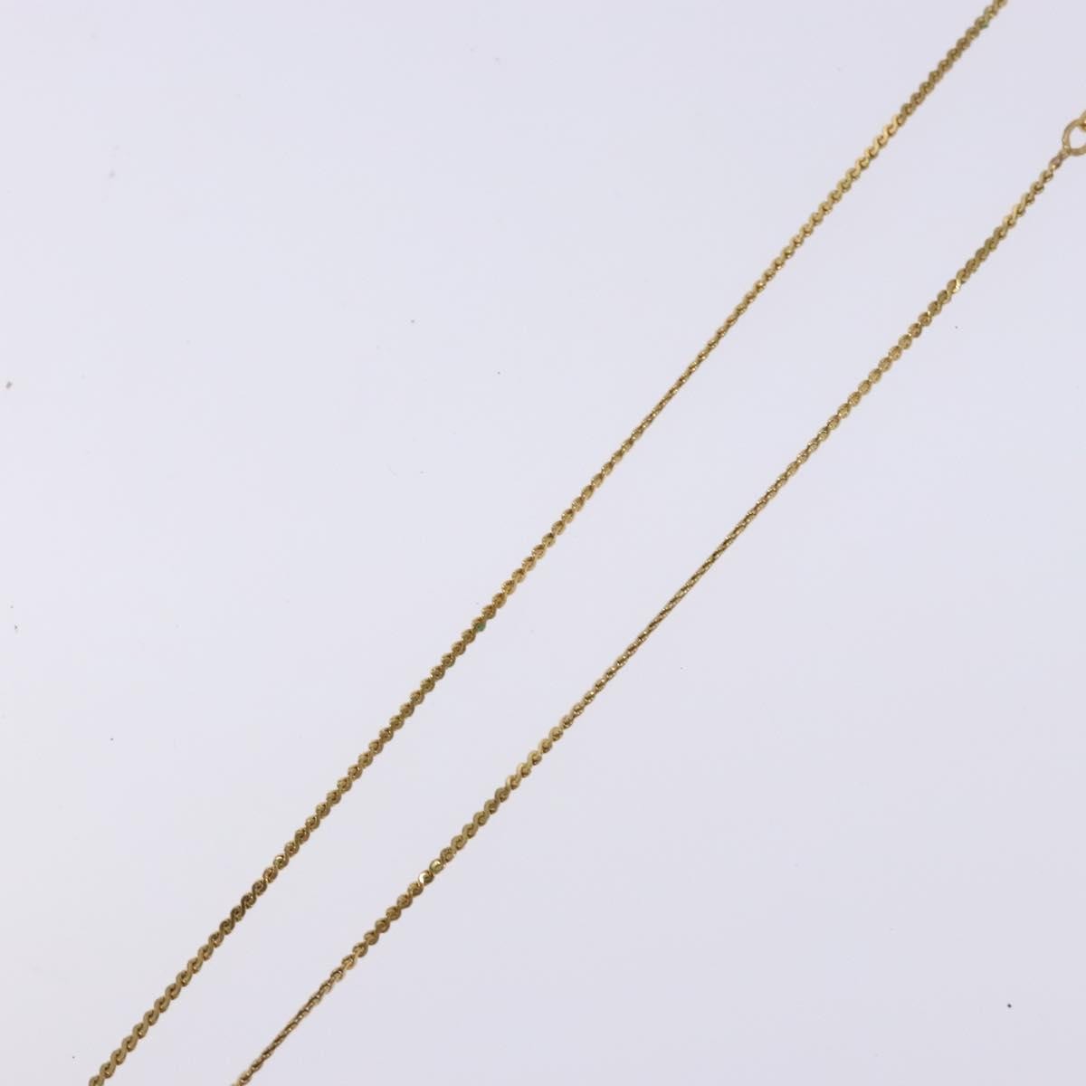 Christian Dior Cd Round Pendant Necklace Metal Gold Metal Jewelry (Pre-Owned)