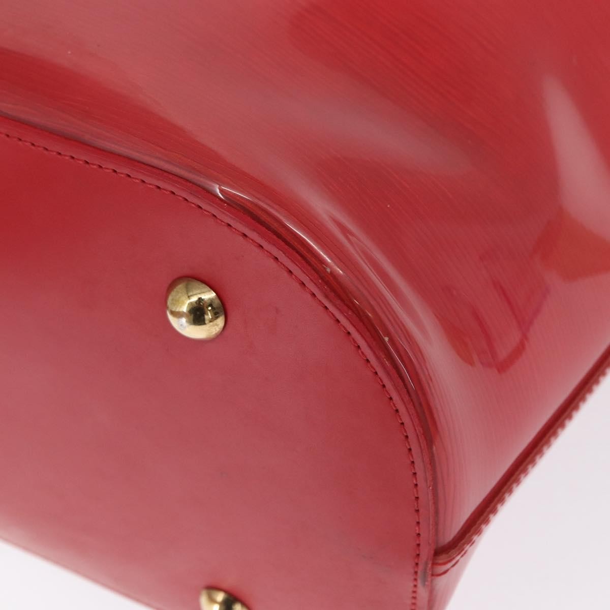 Louis Vuitton Plage Lagoon Bay Handbag Vinyl Epi Leather Red Plastic Tote Bag