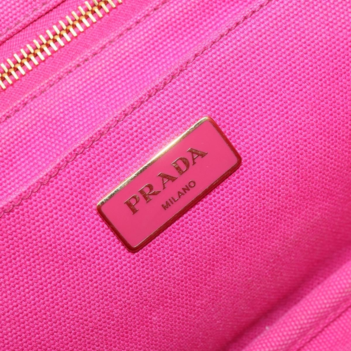 Prada Canapa Tote Canvas Pink Canvas Tote Bag Bag