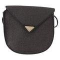 Saint Laurent Vintage Shoulder Bag Canvas Black Canvas Shoulder Bag Bag (Pre-Owned)