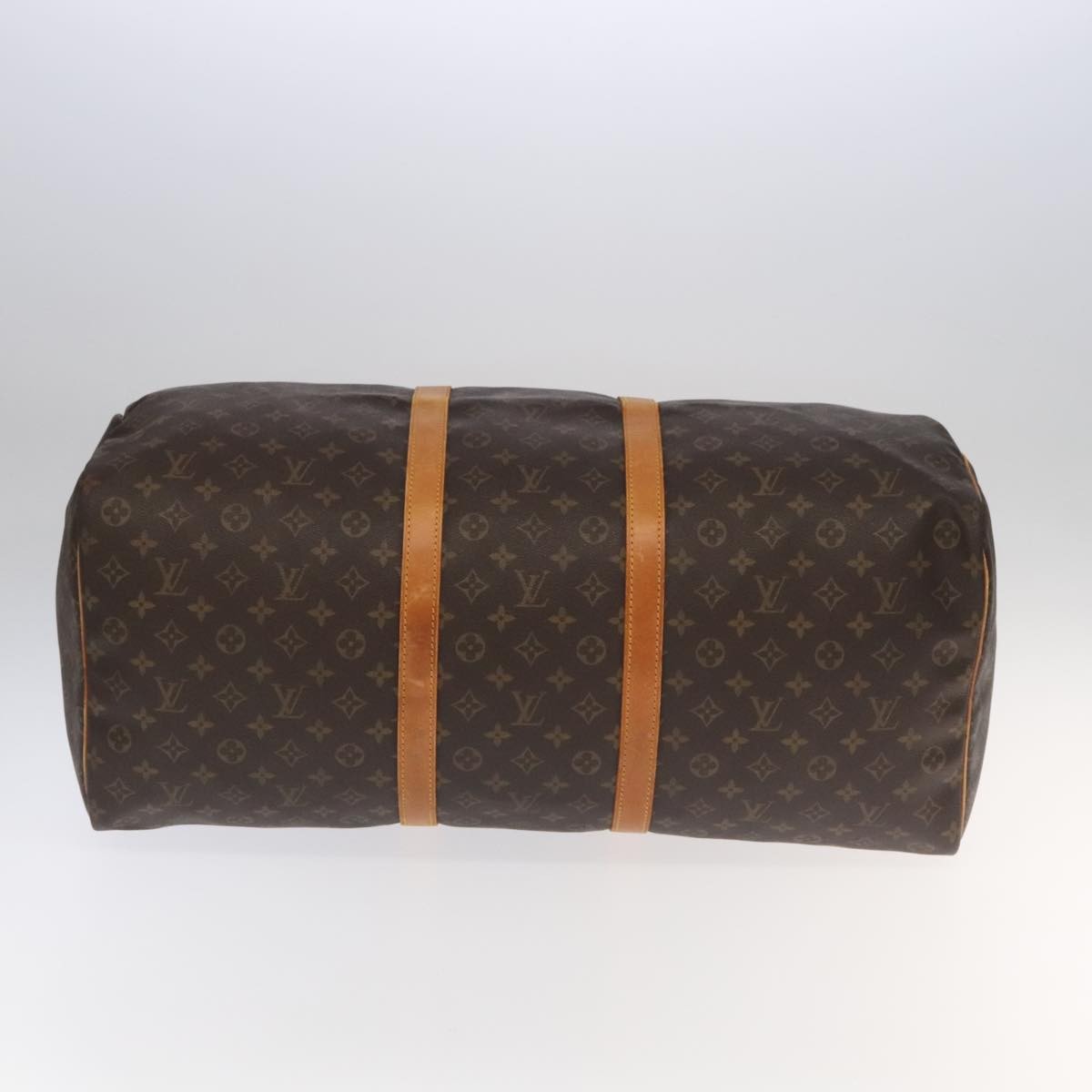 Louis Vuitton Keepall Bag Monogram Canvas Brown Canvas Travel Bag