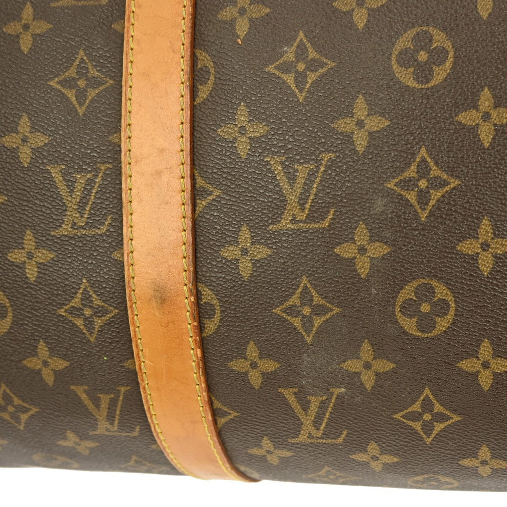 Louis Vuitton Keepall Bag Monogram Canvas Brown Canvas Travel Bag