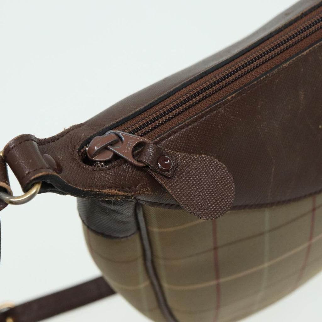 Burberry Nova Check Shoulder Bag Canvas And Leather Beige Canvas Shoulder Bag