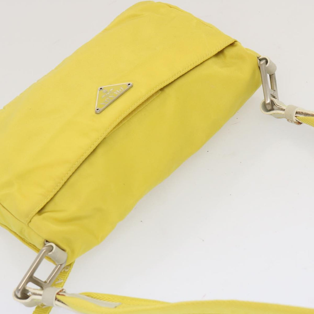 Prada Vintage Shoulder Bag Tessuto Yellow Nylon Shoulder Bag Bag