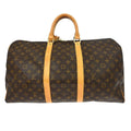Louis Vuitton Keepall Bag Monogram Canvas Brown Canvas Travel Bag
