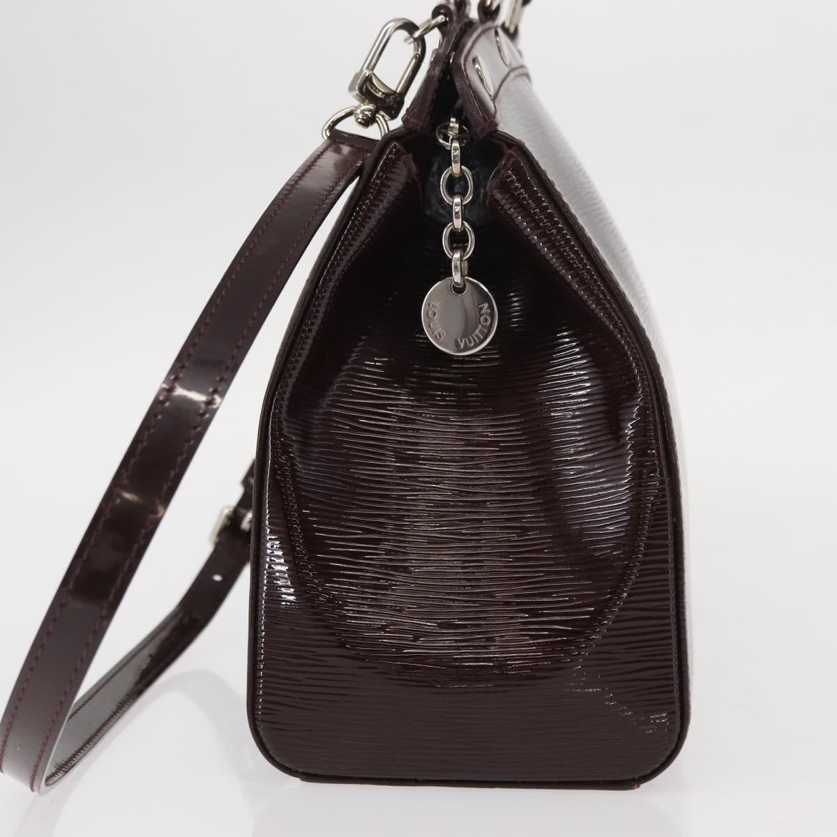 Louis Vuitton Brea Handbag Electric Epi Leather Purple Leather Handbag
