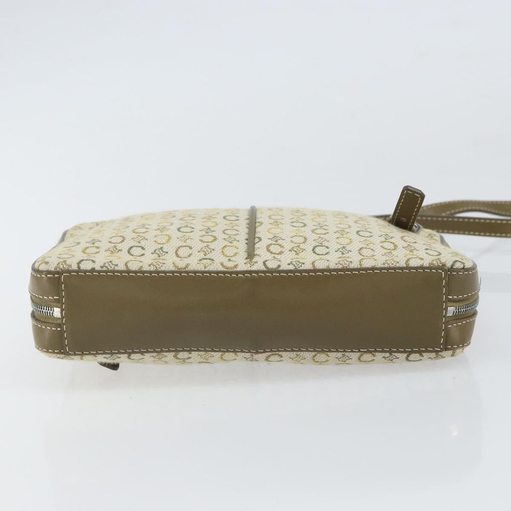 Celine C Macadam Shoulder Bag Canvas Khaki Canvas Shoulder Bag Bag