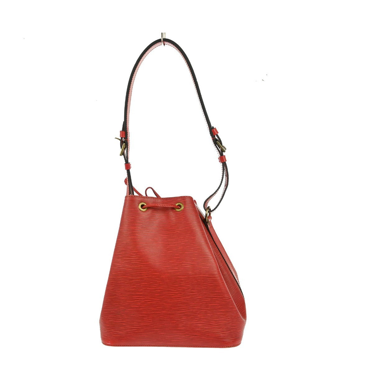 Louis Vuitton Petit Noe Handbag Epi Leather Red Leather Shoulder Bag