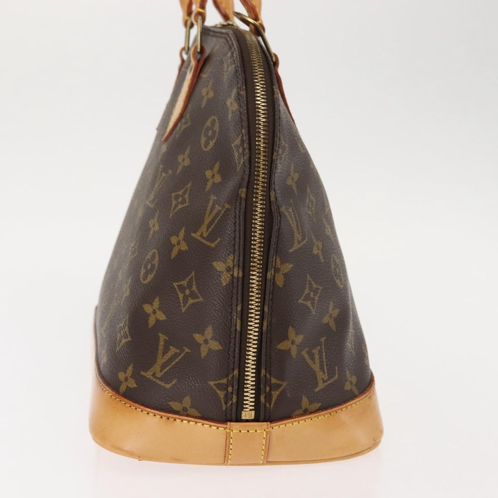 Louis Vuitton Alma Handbag Monogram Canvas Brown Canvas Handbag