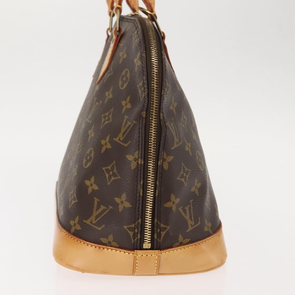 Louis Vuitton Alma Handbag Monogram Canvas Brown Canvas Handbag