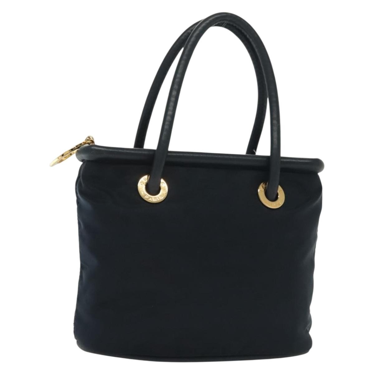 Celine Handbag Nylon Navy Nylon Handbag