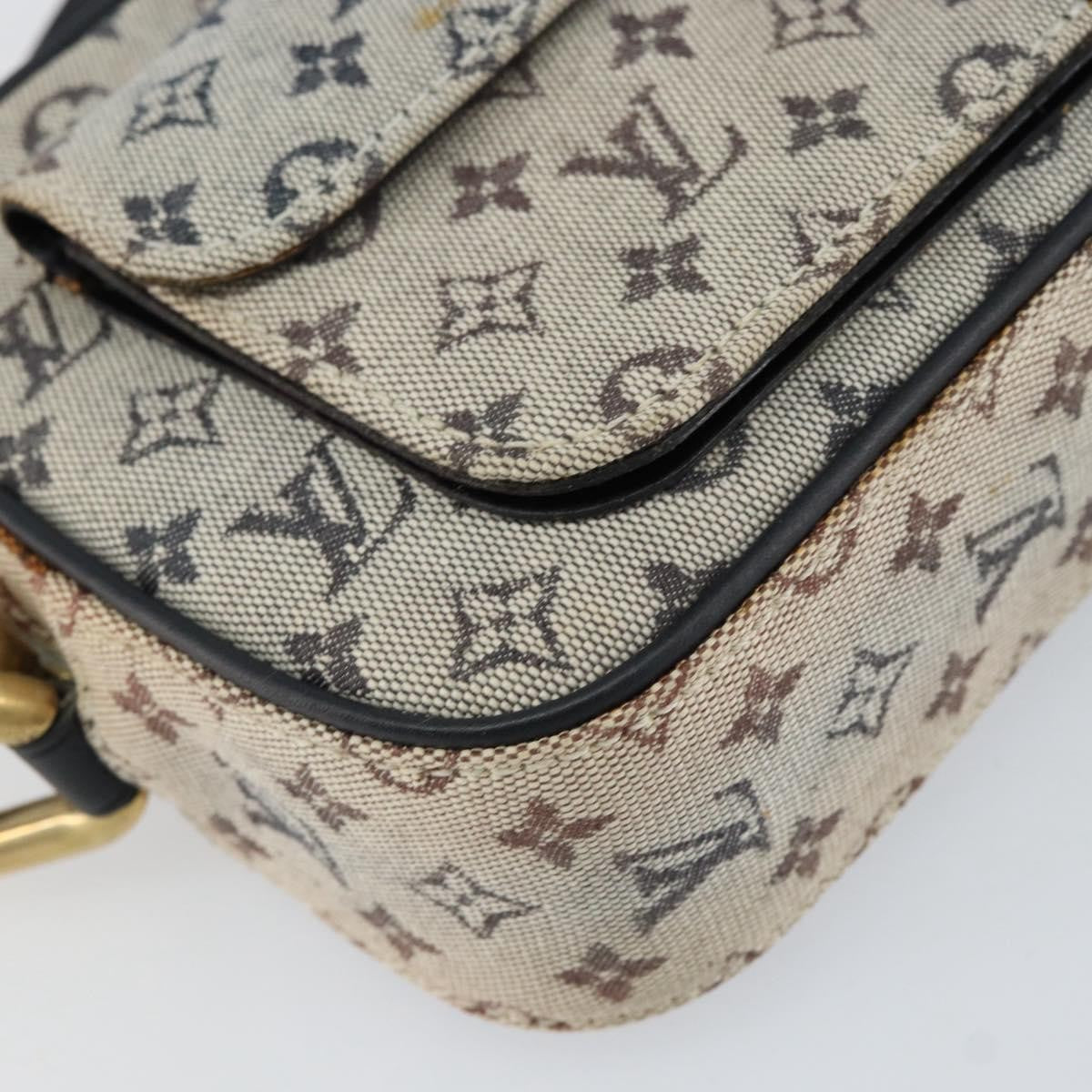 Louis Vuitton Juliette Crossbody Bag Mini Lin Blue Canvas Shoulder Bag