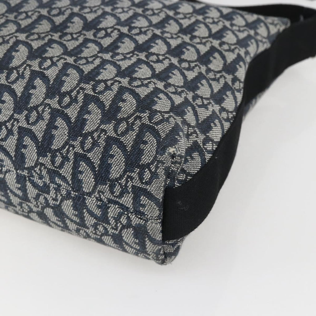 Christian Dior Vintage Trotter Shoulder Bag Canvas Navy Canvas Shoulder Bag Bag (Pre-Owned)