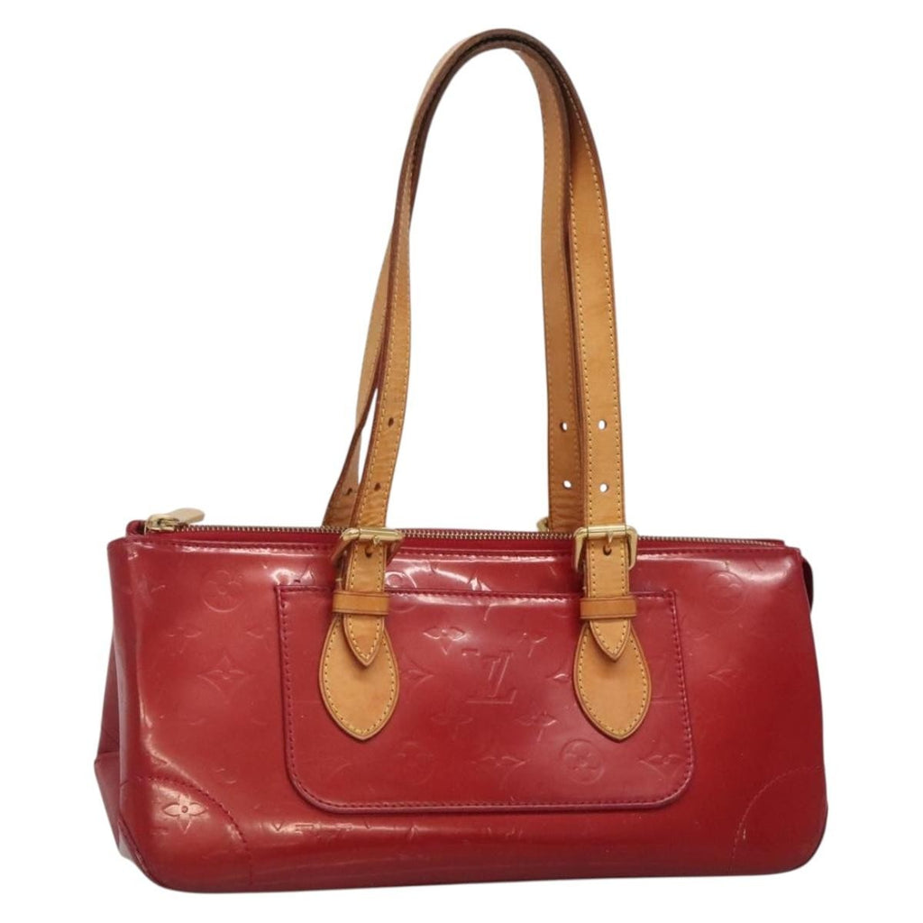 Louis Vuitton Rosewood Avenue Handbag Monogram Vernis Red Patent_Leather Handbag