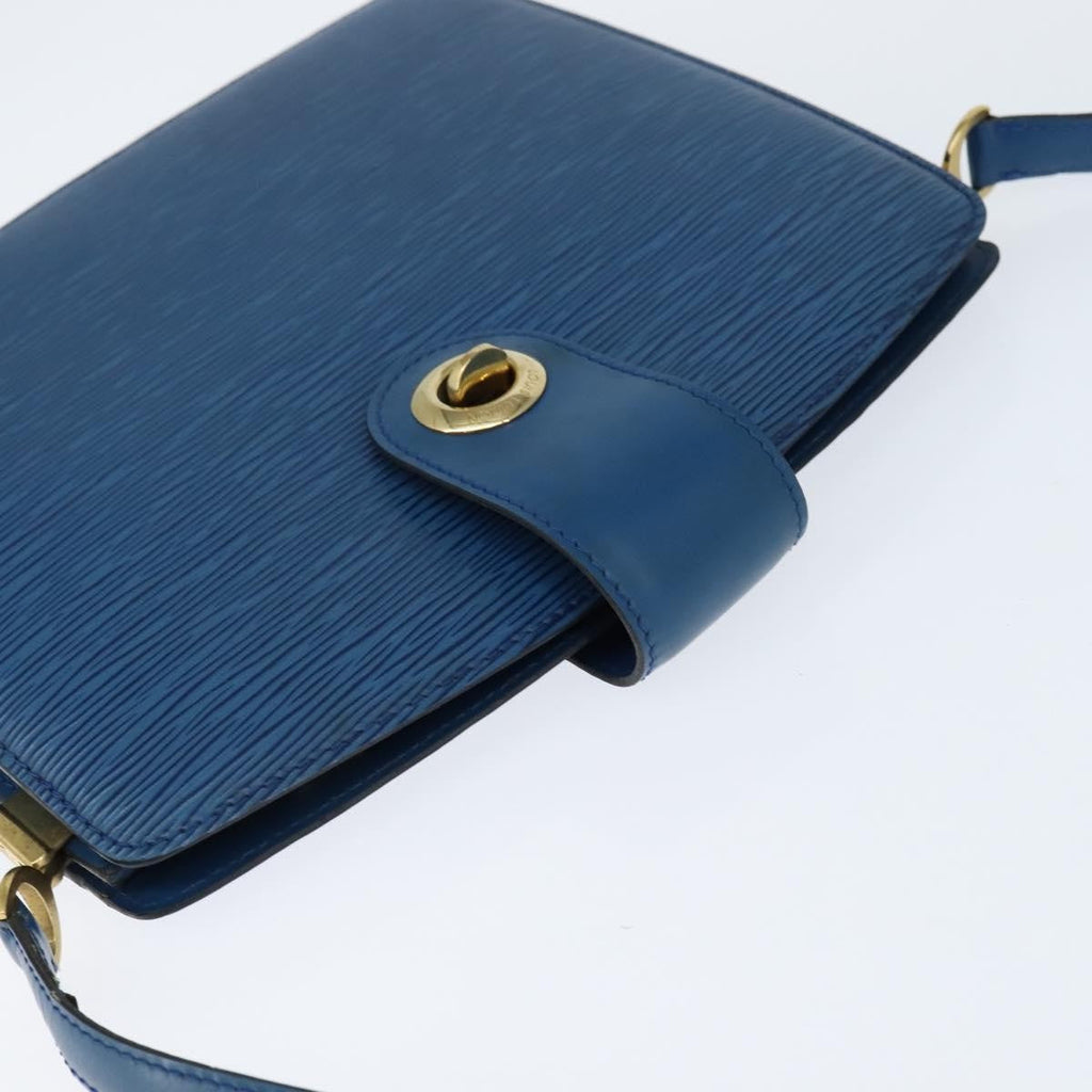 Louis Vuitton Capucines Shoulder Bag Epi Leather Blue Leather Shoulder Bag