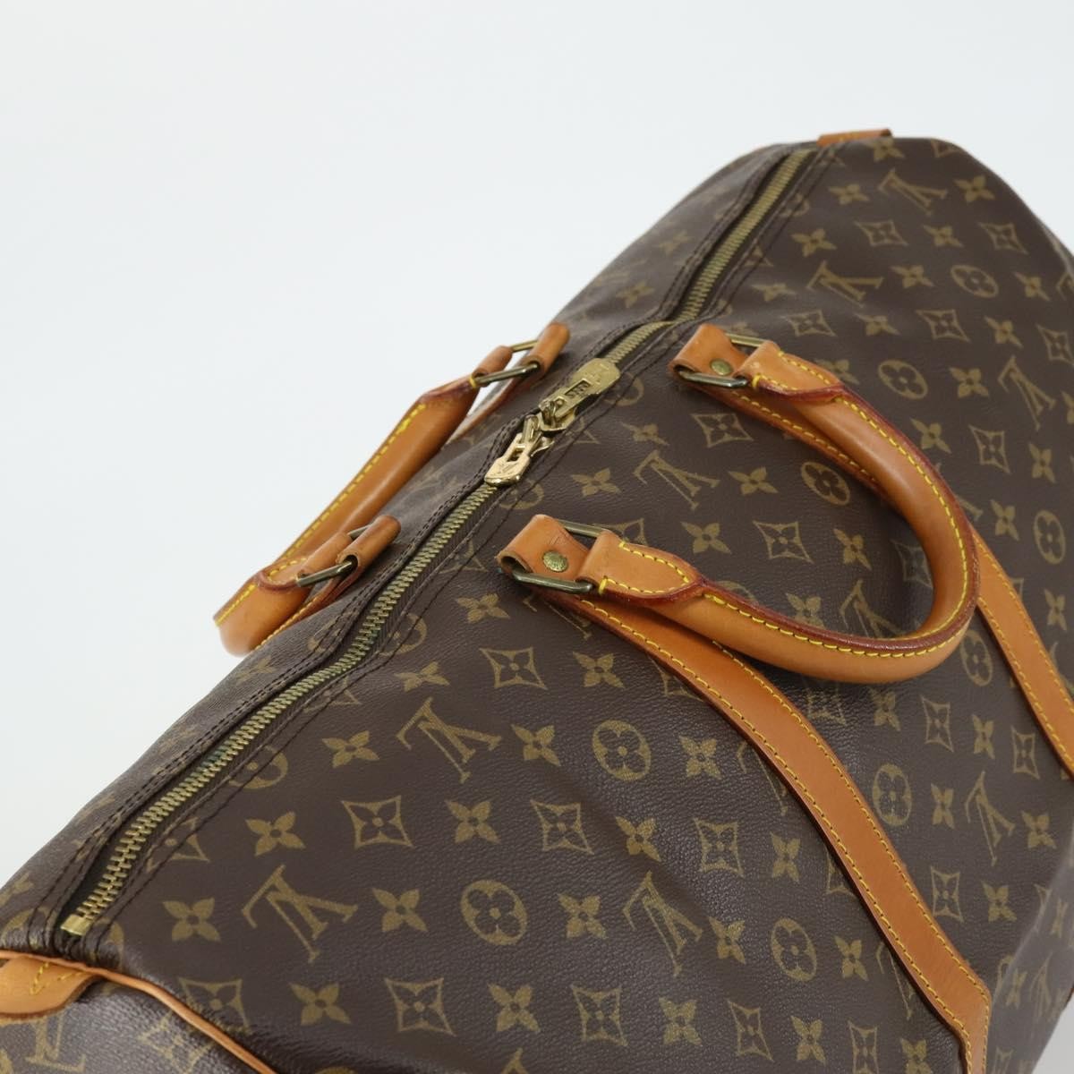 Louis Vuitton Keepall Bag Monogram Canvas Brown Canvas Travel Bag