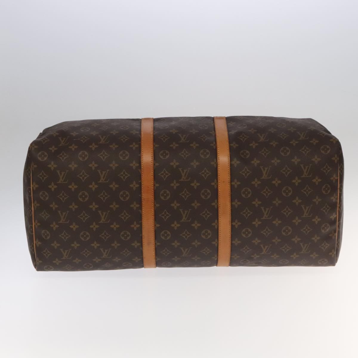 Louis Vuitton Keepall Bag Monogram Canvas Brown Canvas Travel Bag