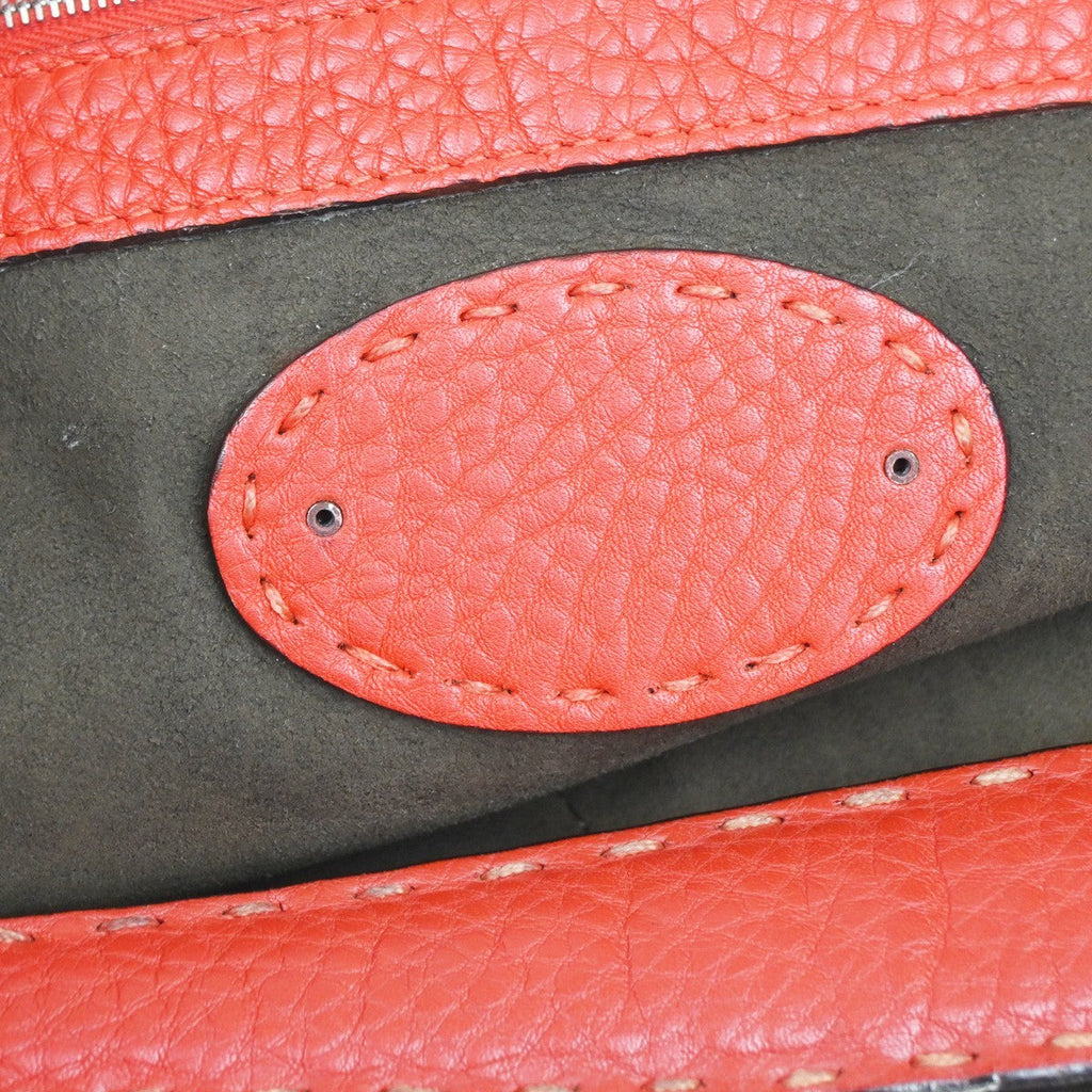 Fendi Selleria Anna Bucket Bag Leather Red Leather Tote Bag Bag