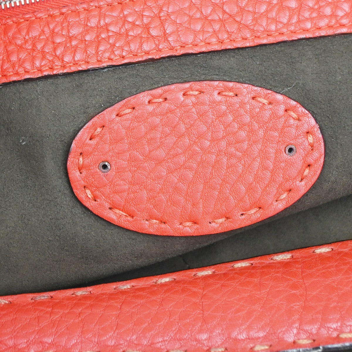 Fendi Selleria Anna Bucket Bag Leather Red Leather Tote Bag Bag