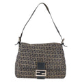 Fendi Mama Forever Bag Zucchino Canvas Navy Canvas Shoulder Bag Bag