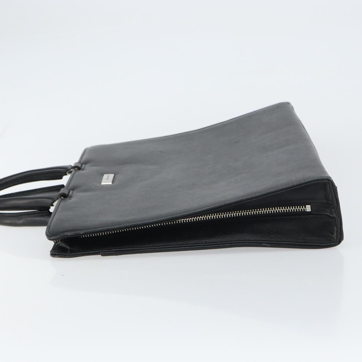 Burberry Vintage Briefcase Leather Black Leather Briefcase Bag