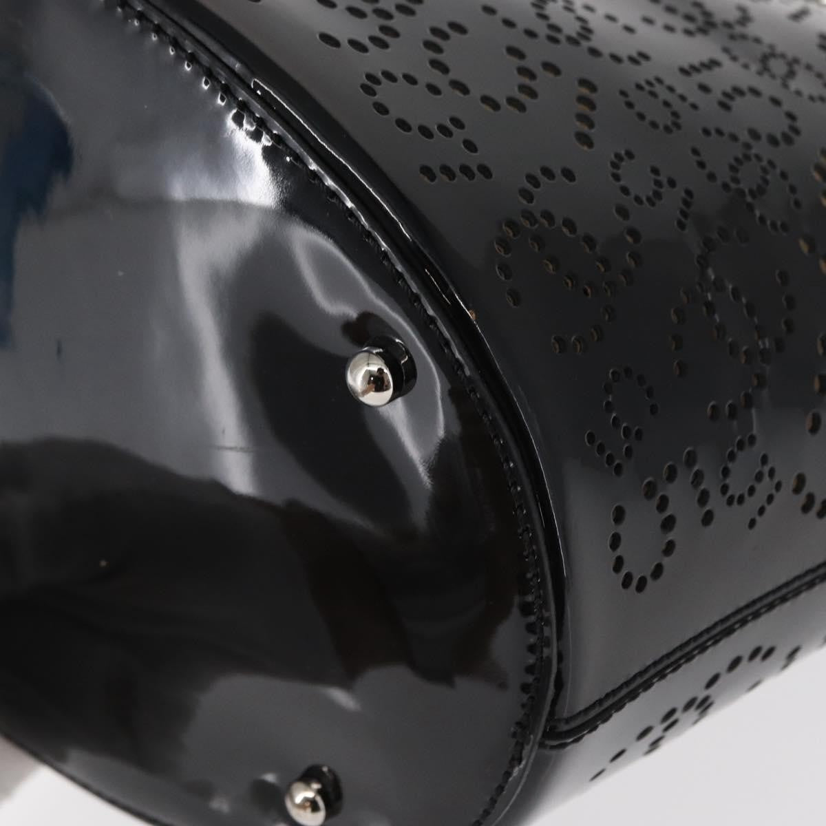 Chanel Cc No.5 Shopping Tote Perforated Patent Black Patent_Leather Tote Bag Bag