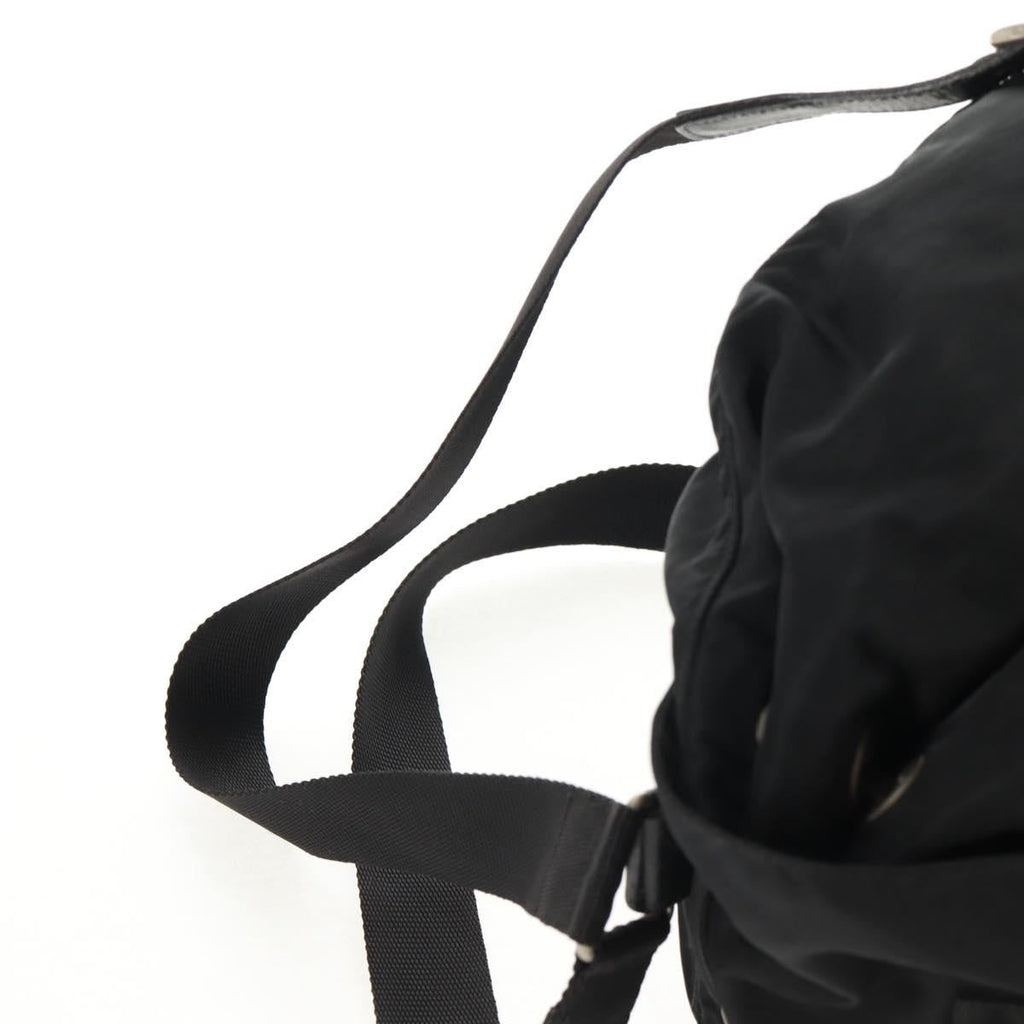 Prada Front Pocket Backpack Tessuto Black Nylon Backpack Bag