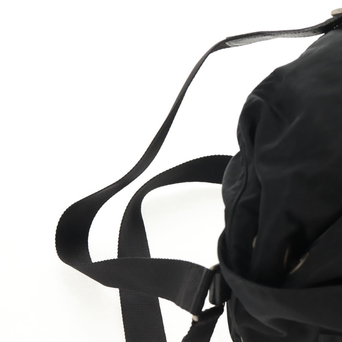 Prada Front Pocket Backpack Tessuto Black Nylon Backpack Bag