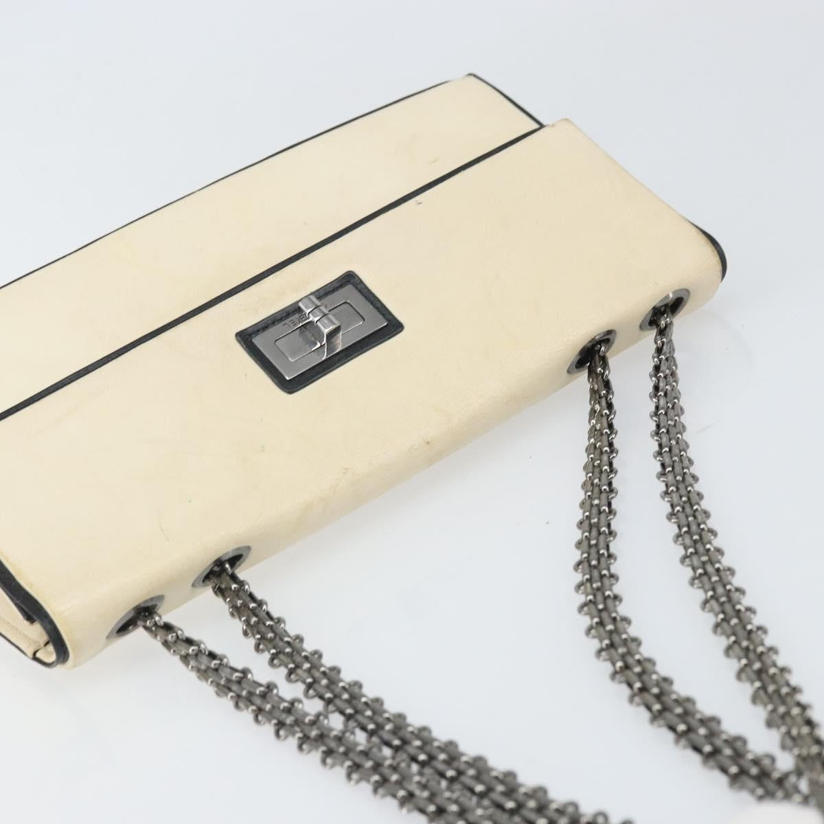 Chanel 2.55 Shoulder Bag Leather White Leather Shoulder Bag Bag