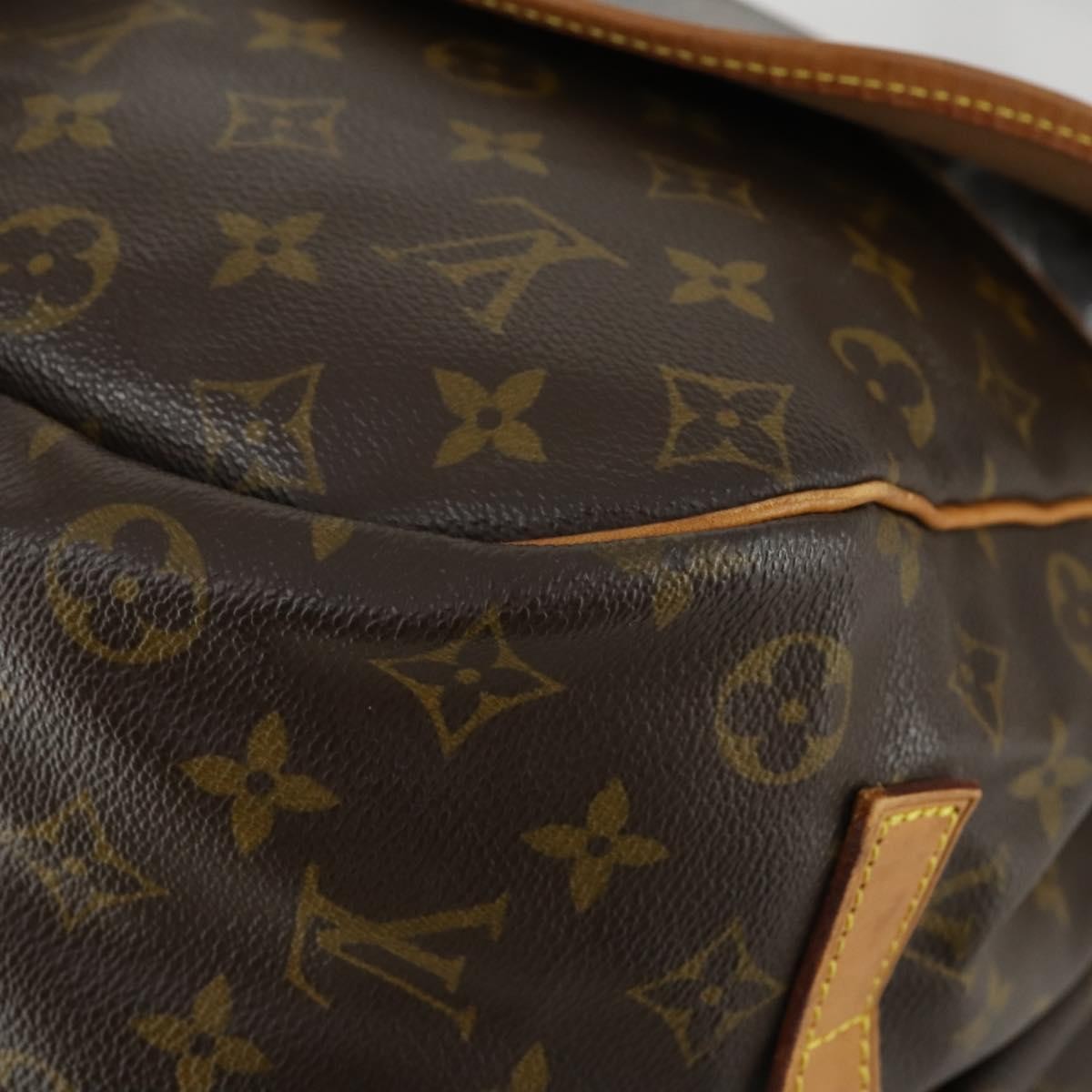 Louis Vuitton Saumur Handbag Monogram Canvas Brown Canvas Shoulder Bag