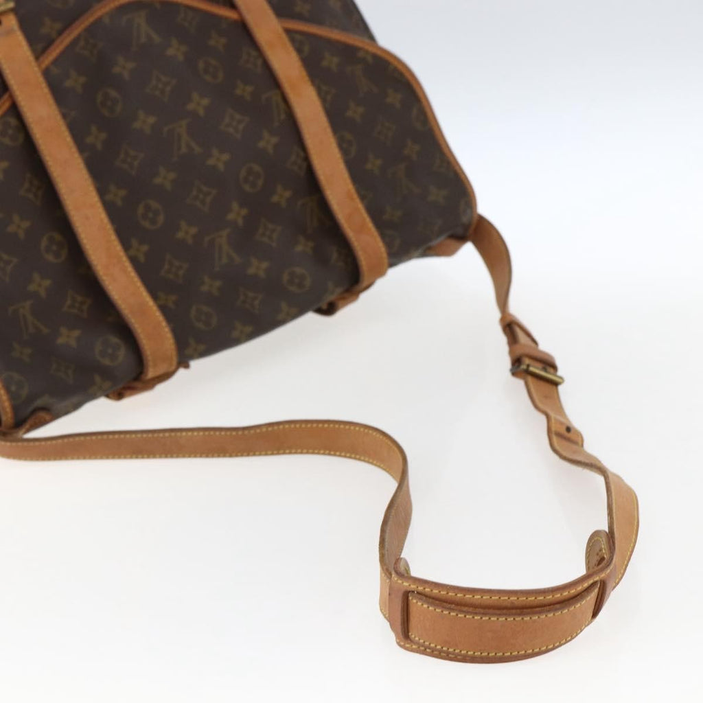 Louis Vuitton Saumur Handbag Monogram Canvas Brown Canvas Shoulder Bag