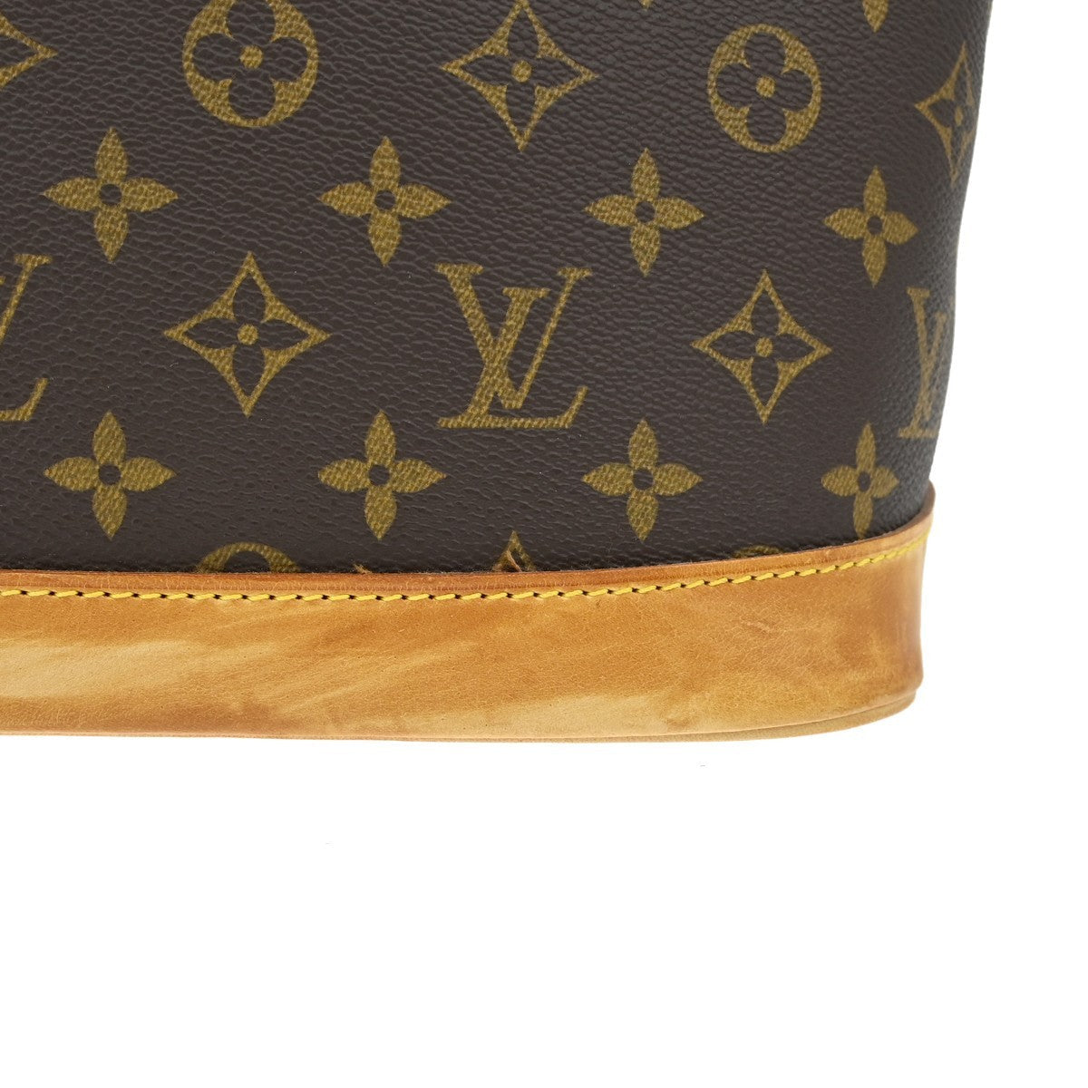 Louis Vuitton Alma Handbag Monogram Canvas Brown Canvas Handbag