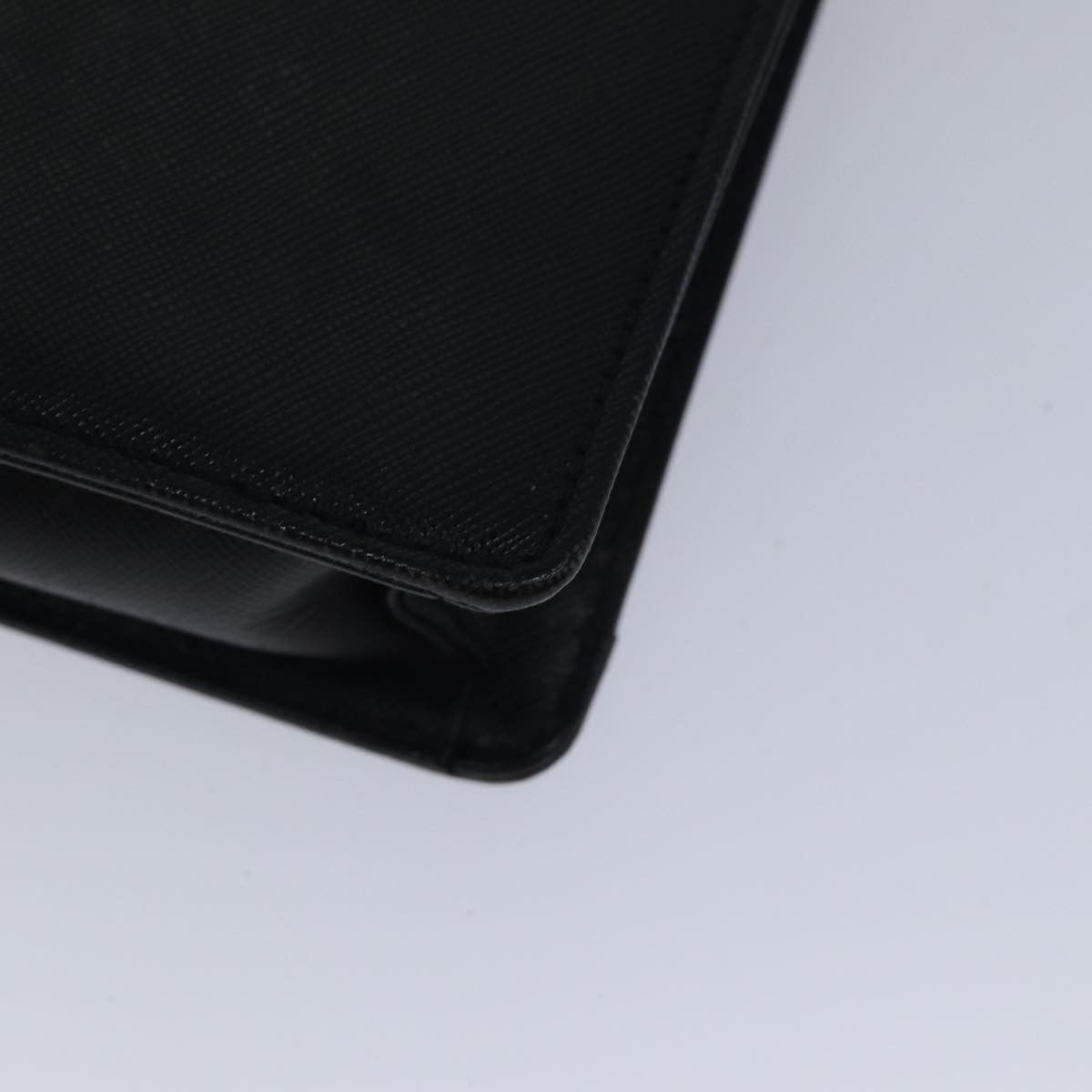 Burberry Vintage Pouch Leather Black Leather Clutche & Pouche Bag
