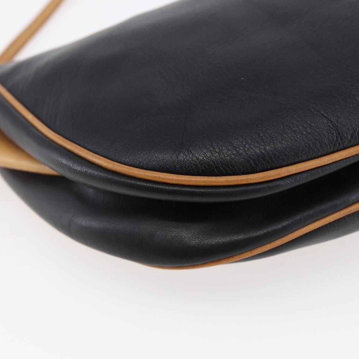 Celine Flap Shoulder Bag Leather Black Leather Shoulder Bag Bag