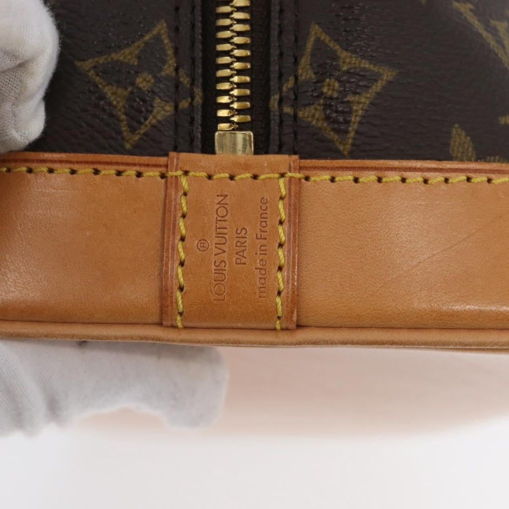 Louis Vuitton Alma Handbag Monogram Canvas Brown Canvas Handbag