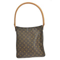Louis Vuitton Monogram Looping Handbag Monogram Canvas Brown Canvas Shoulder Bag