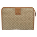 Celine Macadam Pochette Classic Beige Canvas Clutche & Pouche Bag