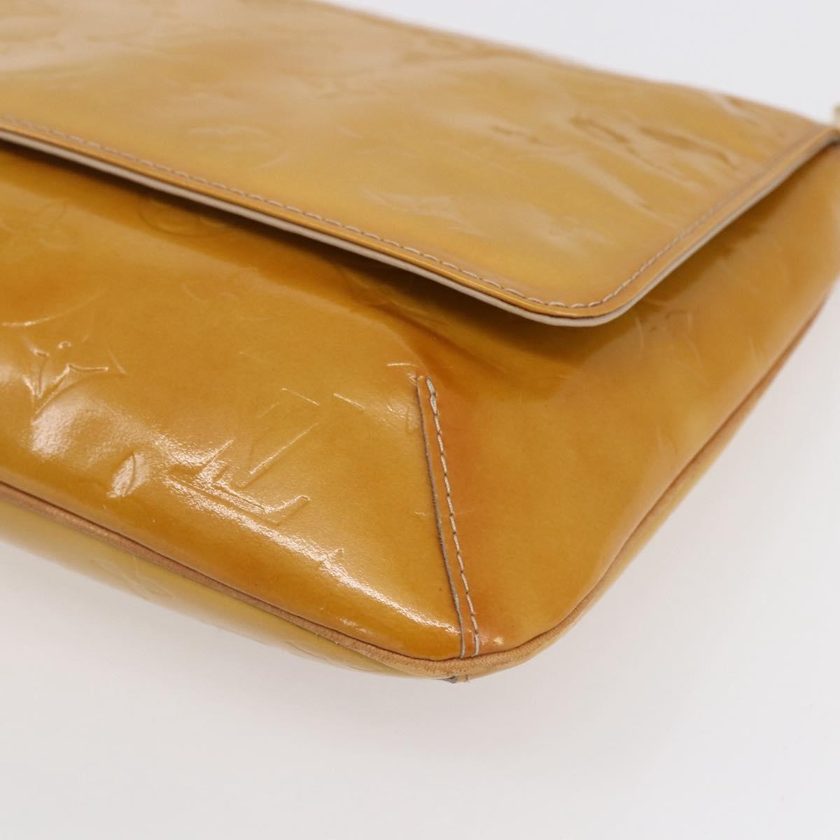 Louis Vuitton Thompson Street Handbag Monogram Vernis Beige Patent_Leather Shoulder Bag
