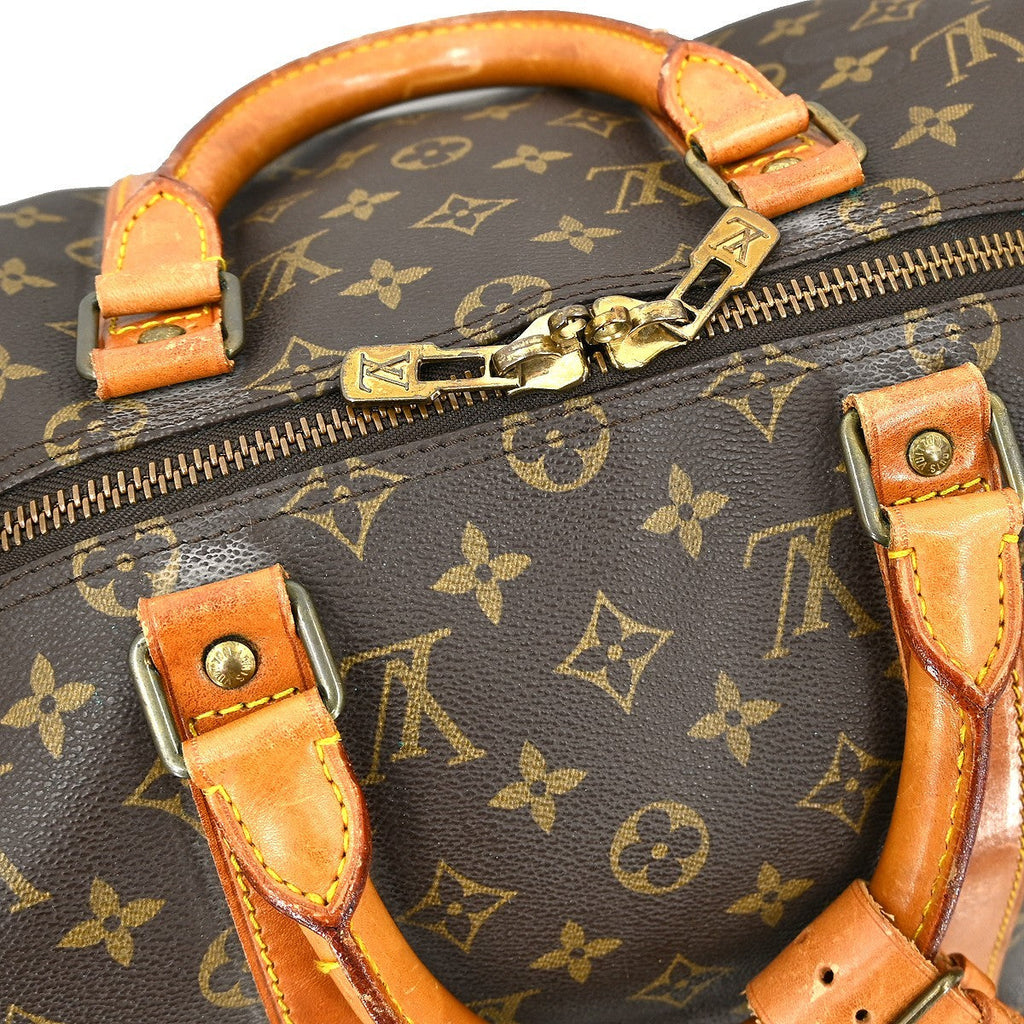 Louis Vuitton Keepall Bag Monogram Canvas Brown Canvas Travel Bag