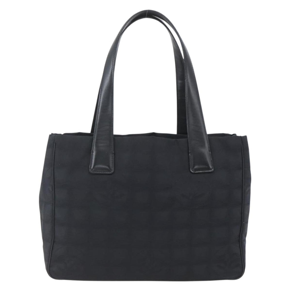 Chanel Travel Line Tote Nylon Black Nylon Tote Bag Bag
